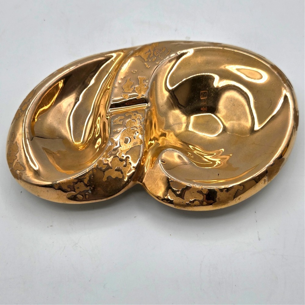 Stangl Pottery 1954 Granada‎  Kidney Shaped Ashtray RARE 24K Gold
